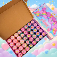 Rowecvce slime party favors kit, 120 individually packed mini clear slimes - view 3