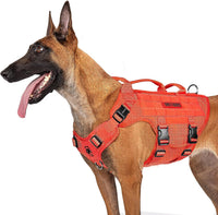 OneTigris Large Tactical Dog Harness No Pull Handle XL Black – Essentials for Dogs - Small / Orange - image 4