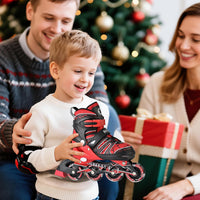SULIFEEL Rainbow Unicorn Adjustable Kids Inline Skates for Girls Boys – Fun for Kids & Family - D Spider Red / Medium - Big Kid - image 3