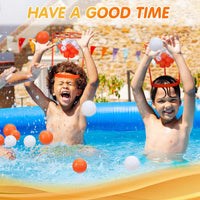 HyDren 33 Pcs Head Hoop Basketball Party Game for Kids and Adults – Fun for Kids & Family - 3 - image 2