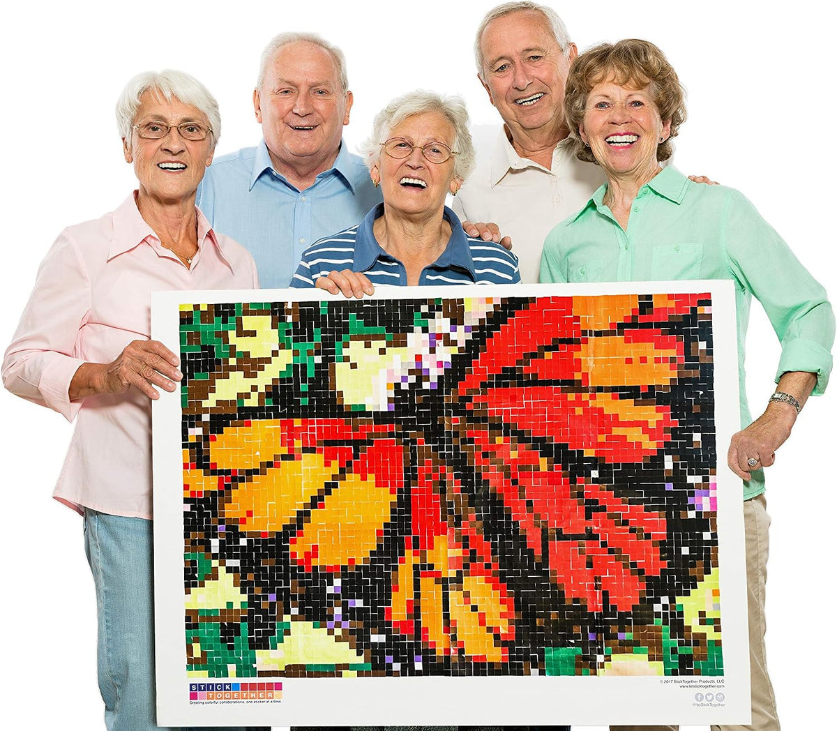 StickTogether Starry Night mosaic sticker poster kit, 40 x 36 inch - view 2