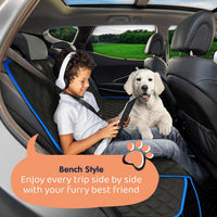 Dog Car Seat Cover for Back Seat, Dog Hammock for Car, SUV - Blue / XL 60"W- Trucks & Full-Size SUVs - image 3