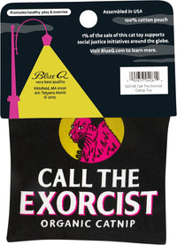 Blue Q Catnip - Cute Cat Toys for Biting with Funny Graphics -I Love My Cat – Essentials for Cats - Call The Exorcist - image 2
