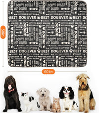 Waterproof Dog Blankets for Large Dogs 50"x60" Dark Grey – Essentials for Dogs - Letters / 50"x60" - image 2