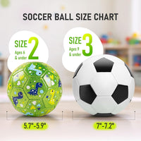 ZOOJOY size 3 kids soccer ball with pink unicorn glitter design - view 8