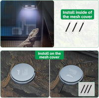 UVB Light for Reptiles with Dimming - Grey / 6W-Grey - image 4