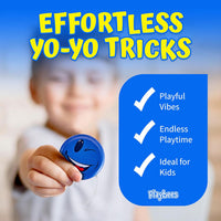 Playbees 12 pack of 2 inch metal yo-yos with smiley emoji faces - view 3