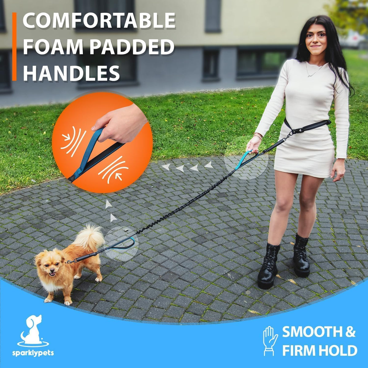 Active Pack Hands Free 2 Dogs Leash Medium & Large - Green / 1 dog S - image 4