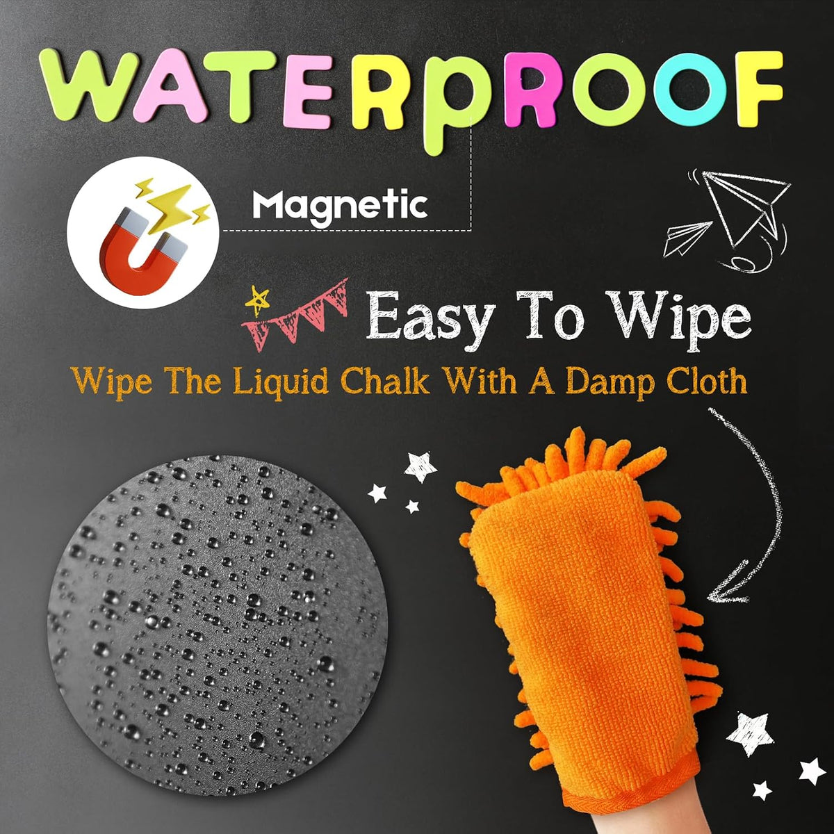 Magnetic Whiteboard Contact Paper - Black 1pc / 47.2"W x 18"H - image 3