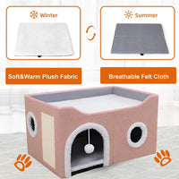 Loyareal Cat Houses for Indoor Cats - L / Pink - image 4