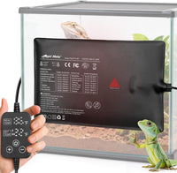 Reptile Heating Pad with Internal Sensor&Thermostat - 18”x 8” (24W)
