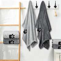 Dogvingpk Dog Towels for Drying Dogs 2 Pack - Grey and Black / M-36" * 28" - image 2