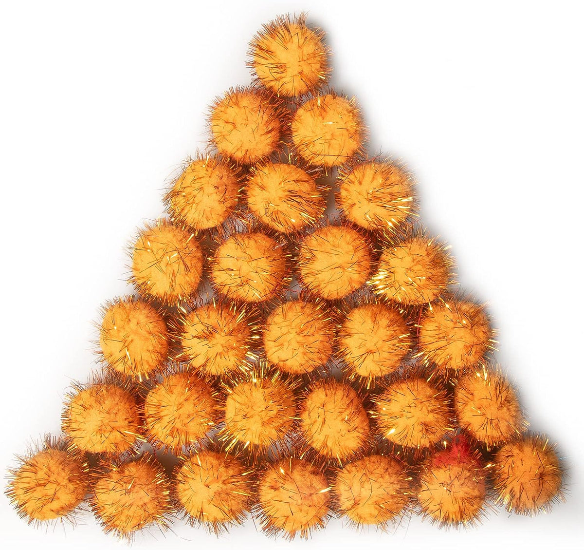 VAPKER 30 Piece 1.5" Assorted Color Sparkle Balls Cat's Favorite Toy - 7:Orange