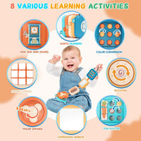 Busy Board for 1 Year Old - Blue - image 3