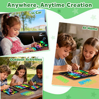 ZMLM Scratch Paper Art-Crafts Gift: 2 Pack Rainbow Notebooks Supplies - Green - image 4