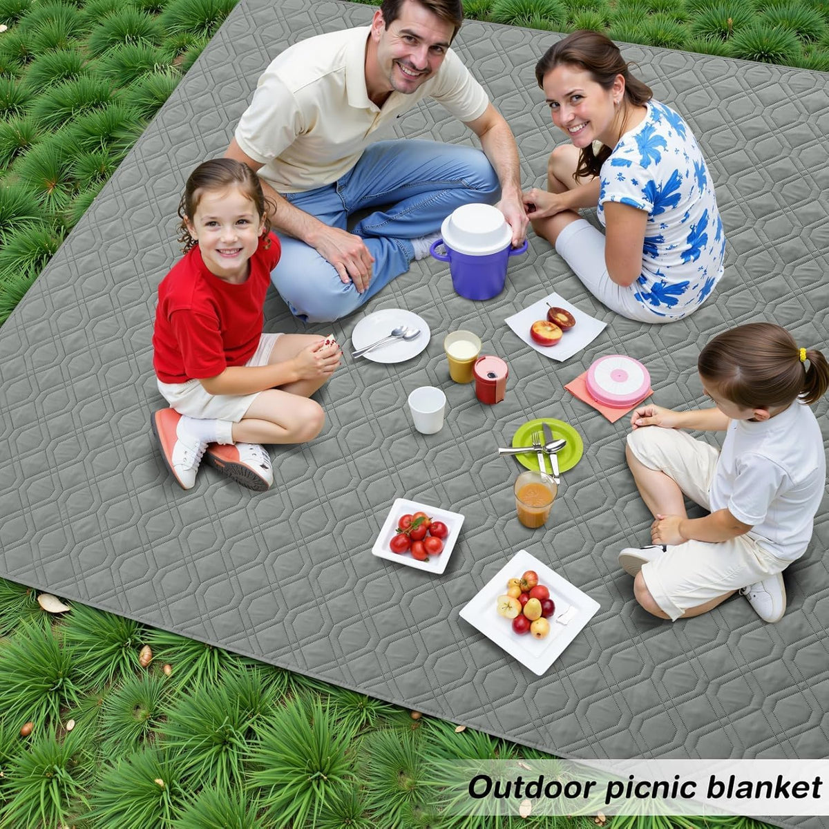 Waterproof Dog Bed Blanket - Grey+grey / Geometric / 40x80 Inch - image 4