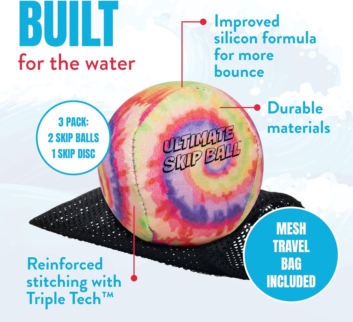 Activ Life The Ultimate Water Skip Balls - 2.2" / Tie Dye - image 4