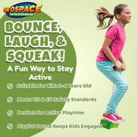 Jumparoo Deluxe Bungee Boing Foam Bouncing Toy, The Squeakiest - Green - image 4