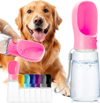 Mr. Pen, Portable Dog Water Bottle - Pink