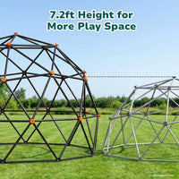 Hapfan 10 ft climbing dome with saucer swing for kids 3-12 - view 7