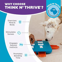 Outward Hound by Nina Ottosson Dog Casino Treat Puzzle Enrichment Toy, Level 3 Advanced, Turquoise