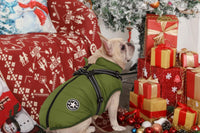 Aiboria Dog Jackets Coat for Winter Windproof Waterproof Skiing Dog - ArmyGreen / Medium - image 3