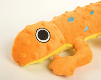goDog Amphibianz Gecko Squeaky Plush Dog Toy - Amphibianz Gecko (Orange) / Large - image 3