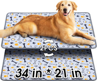 Hompet Dog Grass Pad with Tray Large, 35"x22.5" - Gray / 34 x 21"