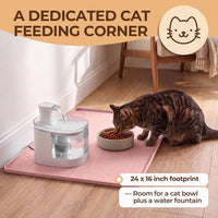Silicone Pet Food Mat, Extra Large 34x22 Inch - Pink / 24"L x 16"W - image 3