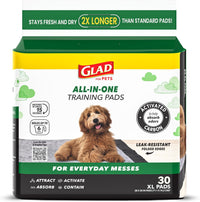 Glad for Pets, Activated Carbon Disposable, Dog Pee Pads - X-Large / 30.0