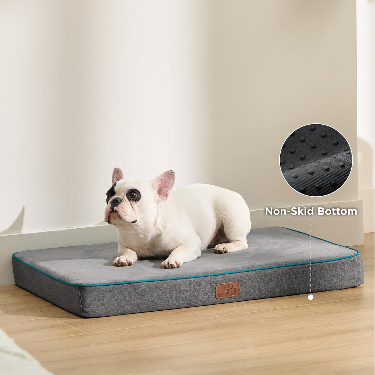 Bedsure Memory Foam Dog Beds Large Sized Dog - 24"L x 16"W x 3"Th / Grey - image 4