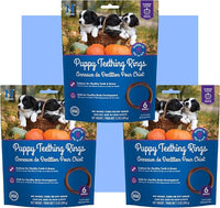 N-Bone Puppy Teething Rings Pumpkin Flavor 6 Count Bag Multi Pack, Total 3 Bags, 21.6-oz (18 Rings)