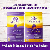 Wellness Wet Canned Dog Food, Pate Variety Pack, 12.5 Ounce Can (Pack of 6)