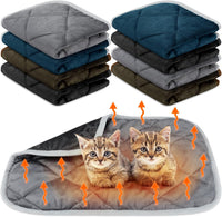 Clysee 8 pack self heating cat mat in mixed colors, 16 x 20 inch five layer pads