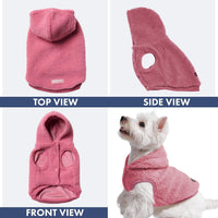 Spark Paws Fleece Dog Hoodie - Dark Pink / 3XL - image 4