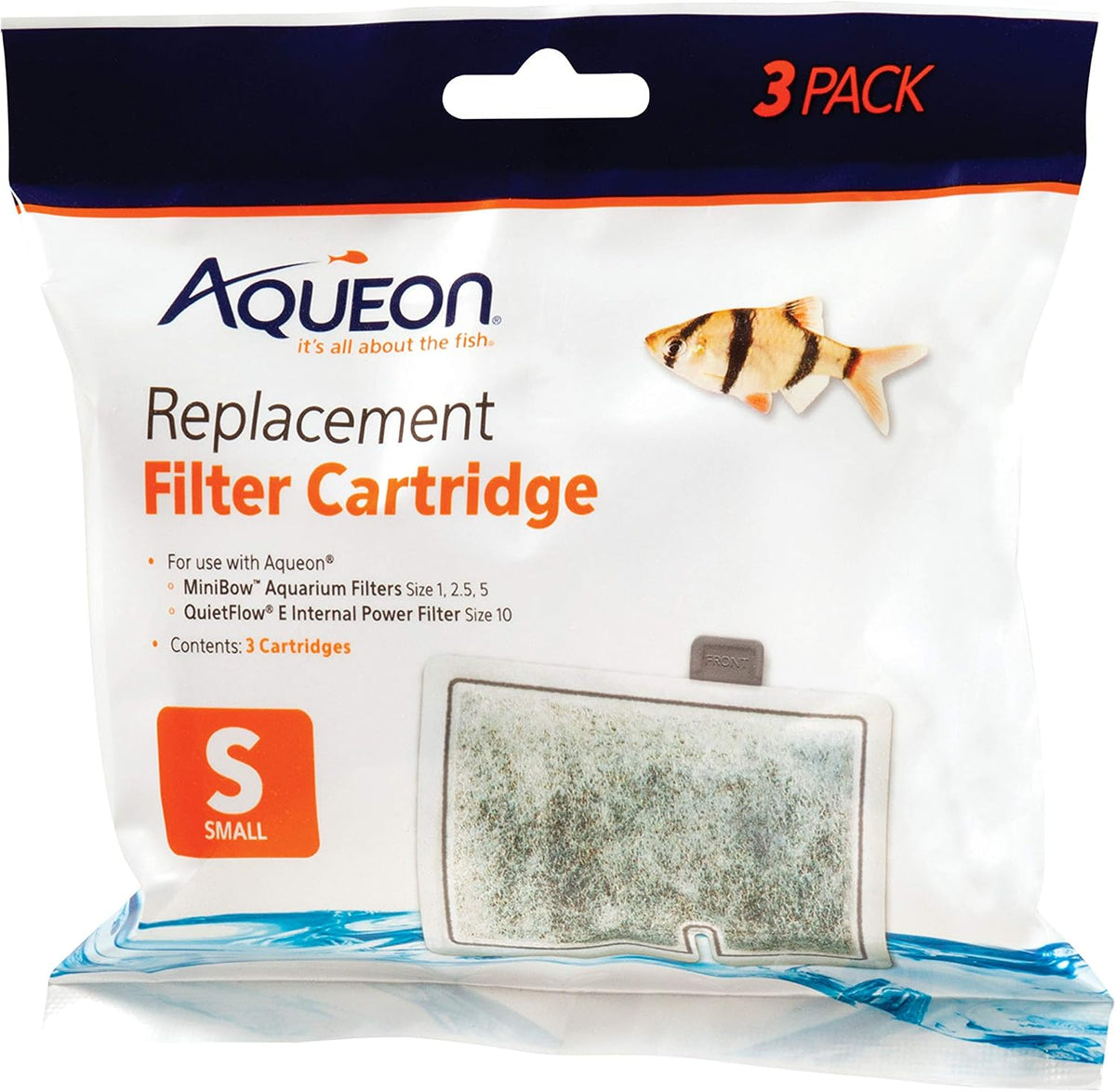 Aqueon Replacement Filter Cartridges 3 Pack – Essentials for Fish - 3 Pack