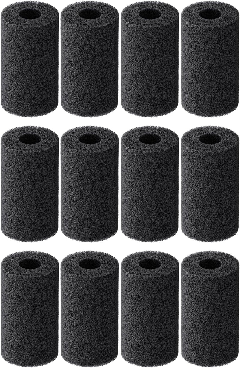 Pawfly 12 Pack Pre-Filter Sponge - 0.8″ | 2″D × 3.4″L
