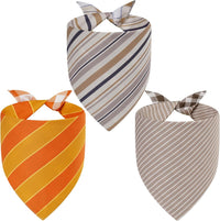 Fall Dog Bandanas Large 3PCS - 26-OBB plaid / Small - image 2