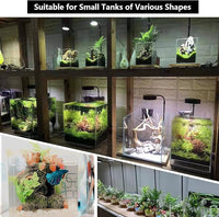 Aquarium Light Full Spectrum LED, for Under 3 Gallon Fish Tank, Light with Timer Auto On/Off, Betta Fish Tank,Indoor Plant Growth, Potted Plants, Succulent, Miniature Gardening Landscape (5)