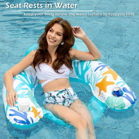 Jasonwell Inflatable Pool Float Chair - SeaGreen / Large / 1 - image 3