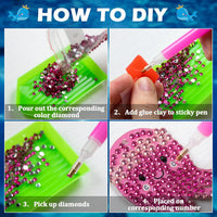 Labeol Diamond Art Kits for kids 5D Diamond Creat Your Own GEM - Ocean - image 3