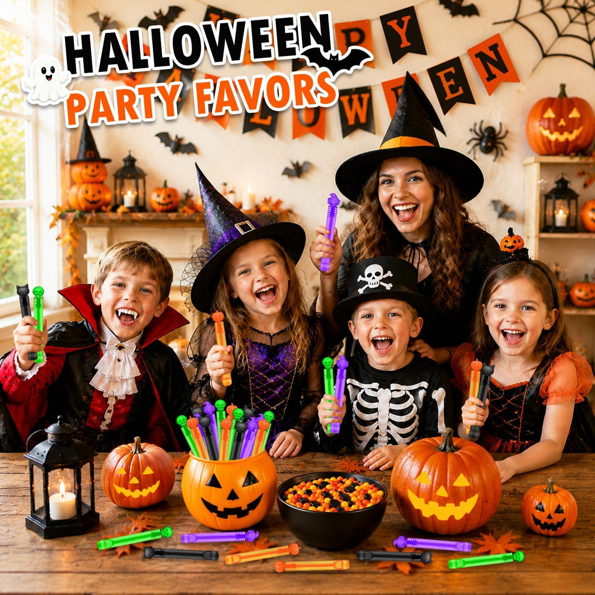 Halloween Party Favors Goodie Bag Stuffers - 100 - image 3