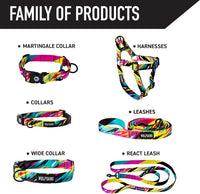Wolfgang Heavy Duty Martingale Dog Collar with Quick Release Nylon - FuzzyTails Print / Small (5/8 Inch x 10-12 Inch) - image 4