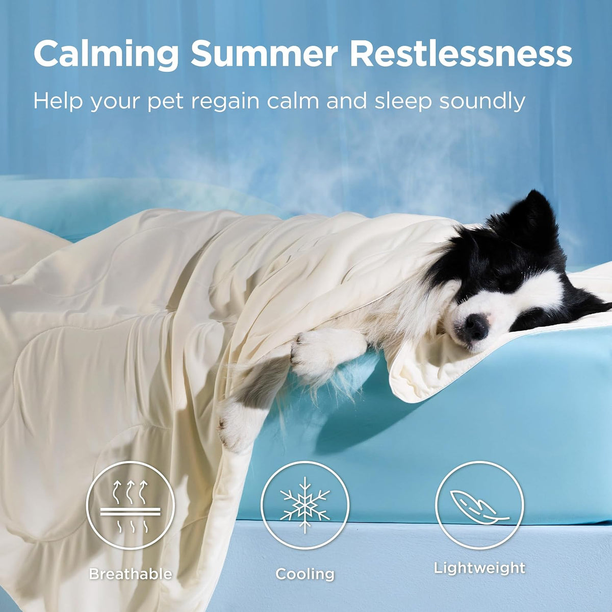Bedsure Breathable Lightweight Cooling Blanket for Small Dogs - L(40x50") / Beige - image 2