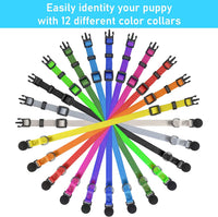 Puppy ID Collars, Super Soft Nylon Whelping Set - S - image 4