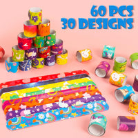RICEDUO 60 Pcs Slap Bracelets for Kids - image 3