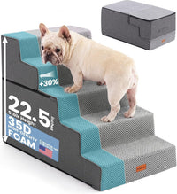 Gardner Pet Dog Stairs for Small Dogs 14" H - Grey / 5.0 / 18"x29"x22.5"Extra Wide