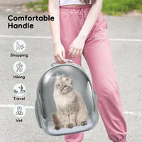 Cat Backpack, Airline Approved Bubble Carrying Bag for Small Medium Dogs Cats, Space Capsule Pet - Grey - image 2