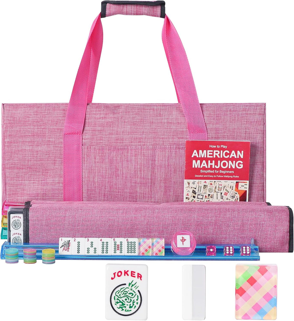 American Mahjong Game Set, 166 Green Tiles - Multicolour