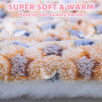 YedsIntu 2 pack washable guinea pig bed mats, 13.7 x 10.6 inch coral fleece - view 4